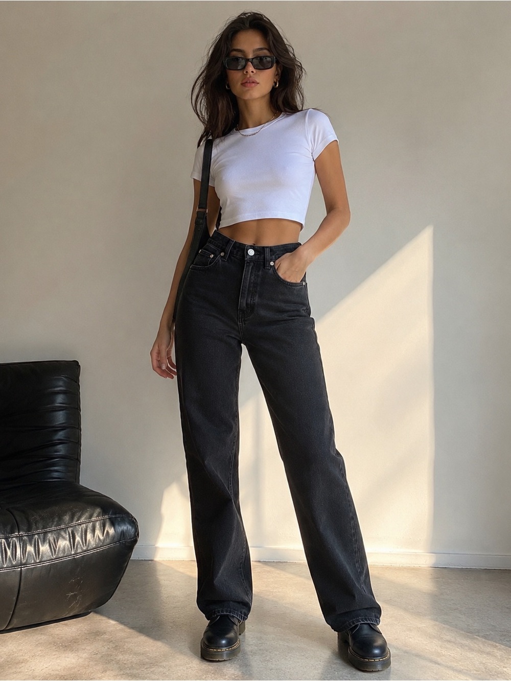 Madewell Curvy 90s Straight Jeans Womens 25 Black High Rise Denim